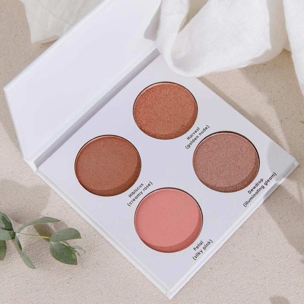 NEW Happy Hibiscus Palette - 99% Natural Blush Palette for All Skin Tones